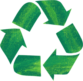 Textured Detailed Eco Friendly Recycle Symbol